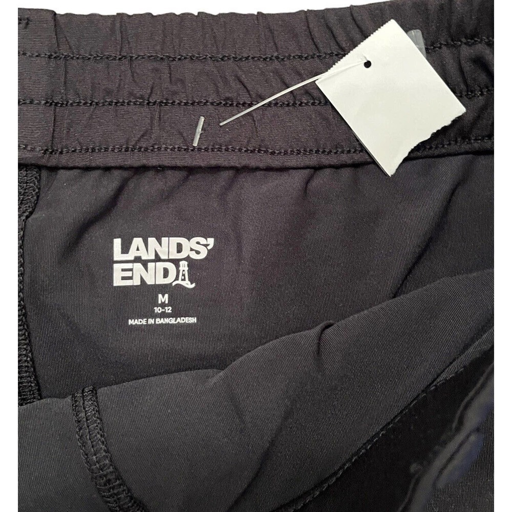 NWT Lands End Womens Skirt Skort Sz 12 Black Above Knee Active Wear Undershorts - Picture 5 of 5